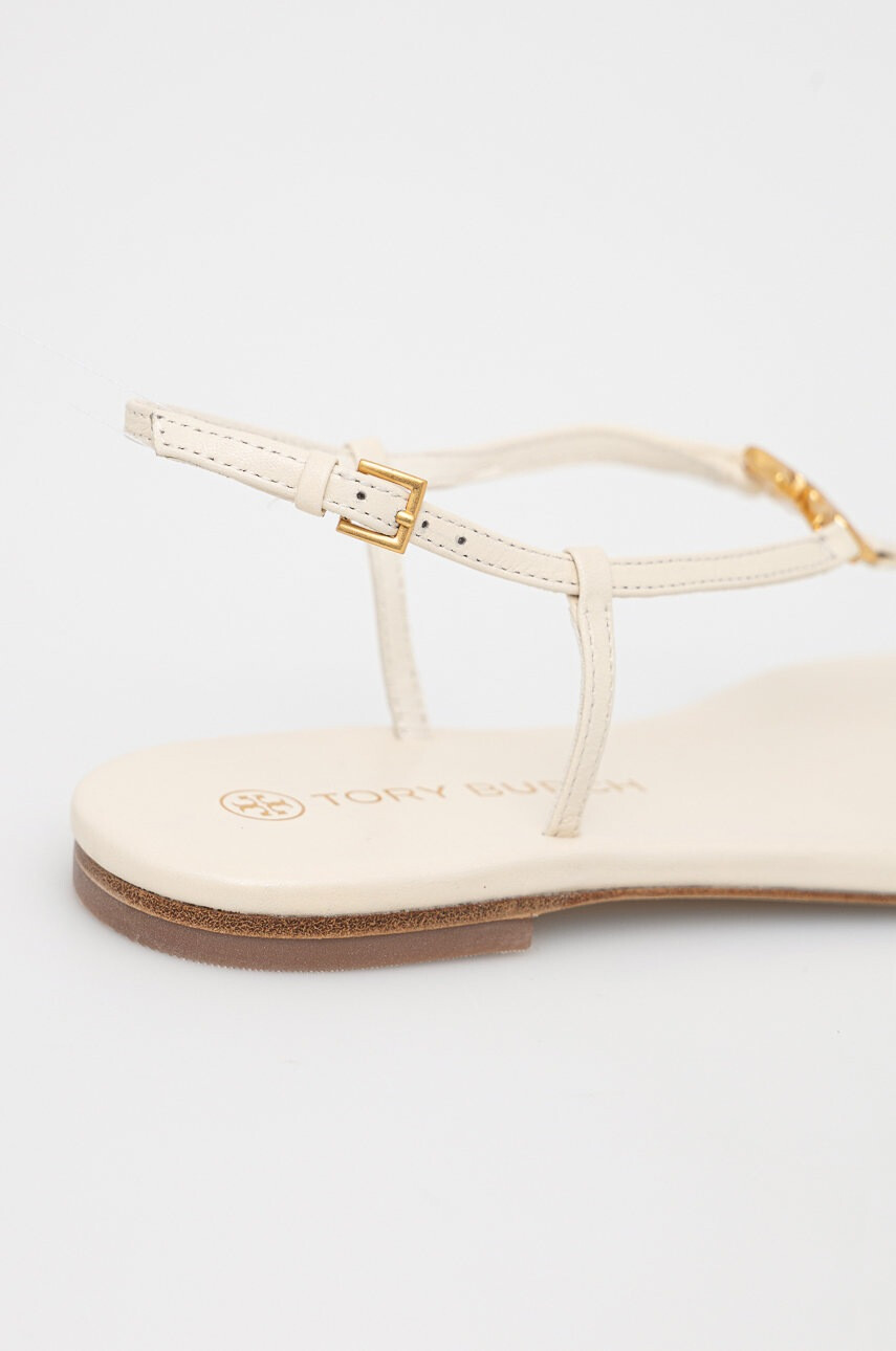 Tory Burch Кожени сандали Capri в бежово - Pepit.bg