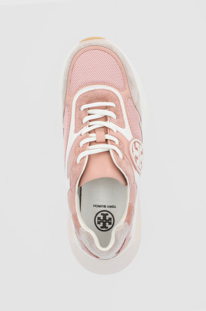 Tory Burch Обувки в розово с платформа - Pepit.bg