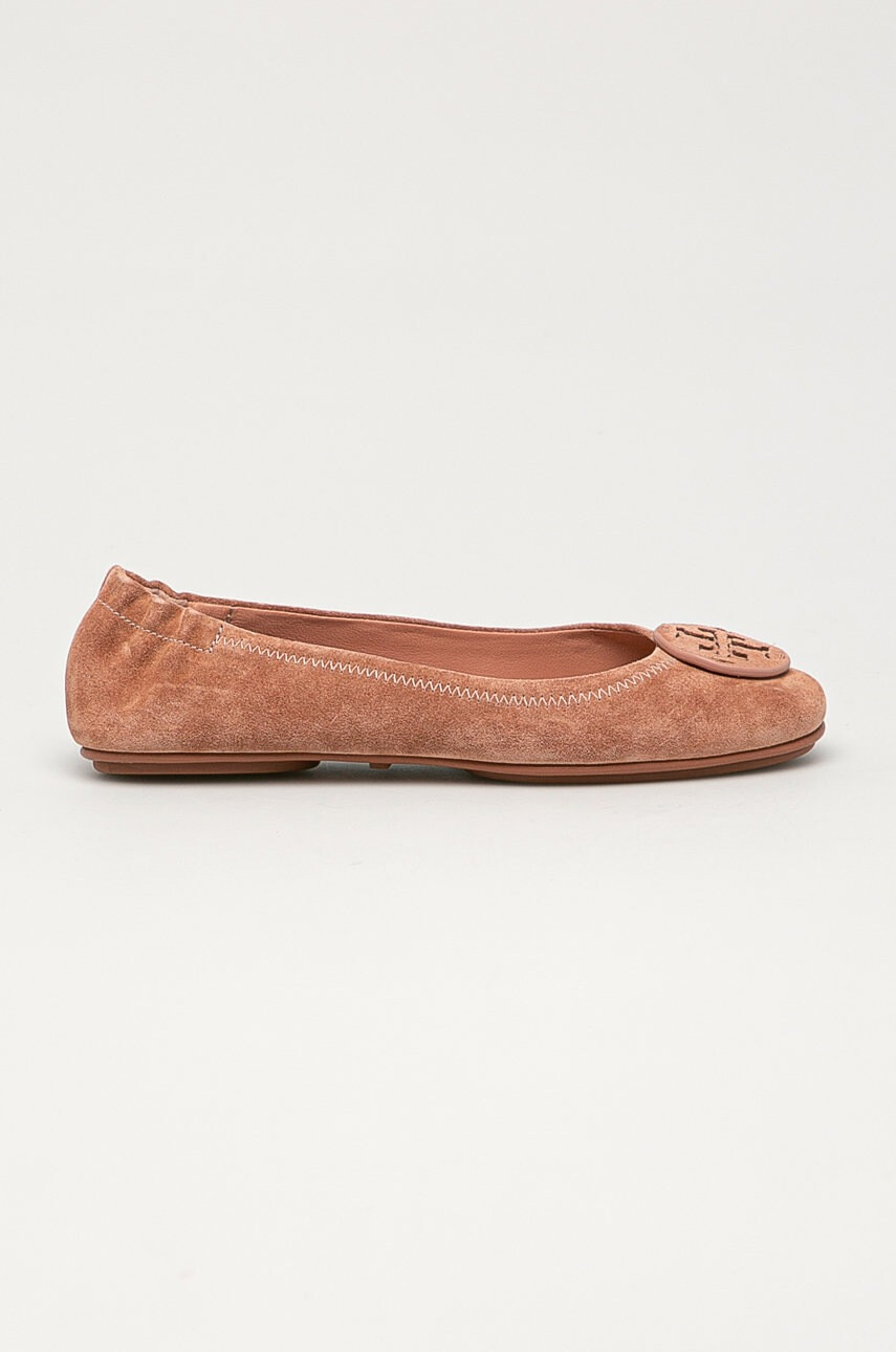 Tory Burch Велурени балеринки - Pepit.bg
