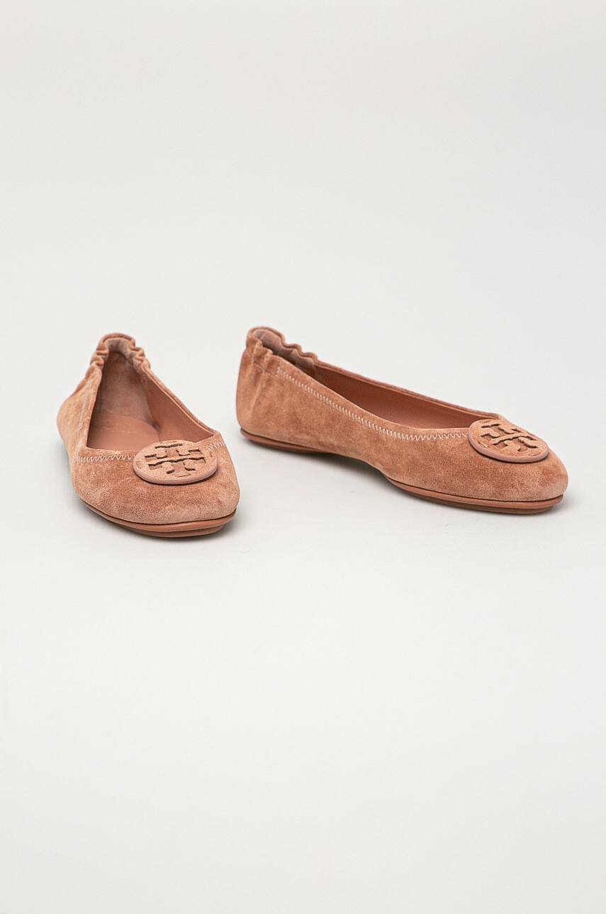 Tory Burch Велурени балеринки - Pepit.bg