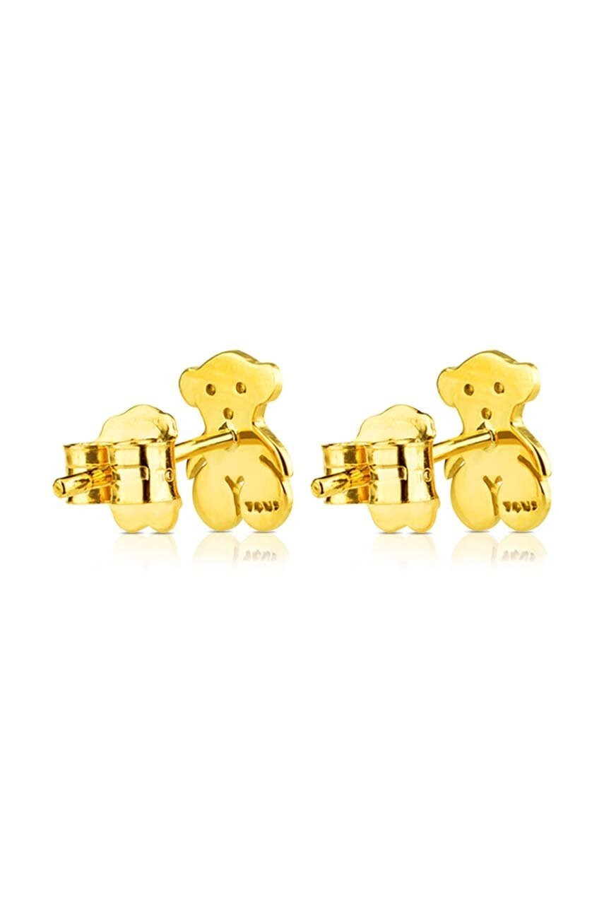 Tous Златни обици Bear - Pepit.bg