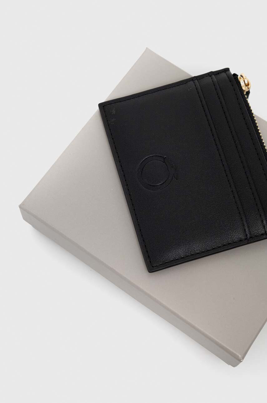 Trussardi Калъф за карти дамски в черно - Pepit.bg