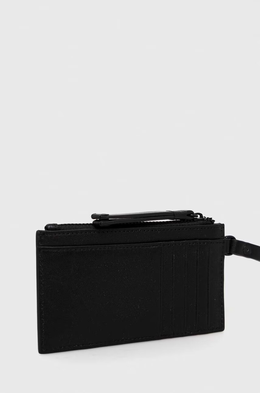 Trussardi Кожен портфейл мъжки в черно - Pepit.bg