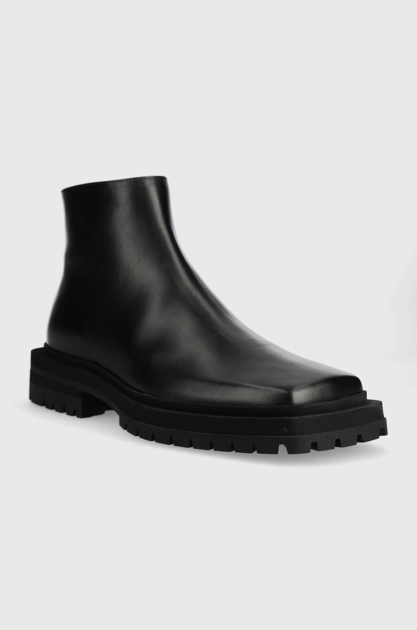 Trussardi Кожени обувки Zephyr Ankle в черно 77A00447 2P000194 - Pepit.bg