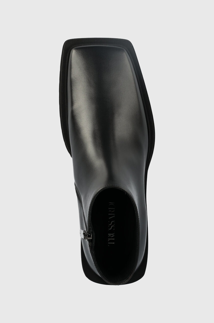 Trussardi Кожени обувки Zephyr Ankle в черно 77A00447 2P000194 - Pepit.bg