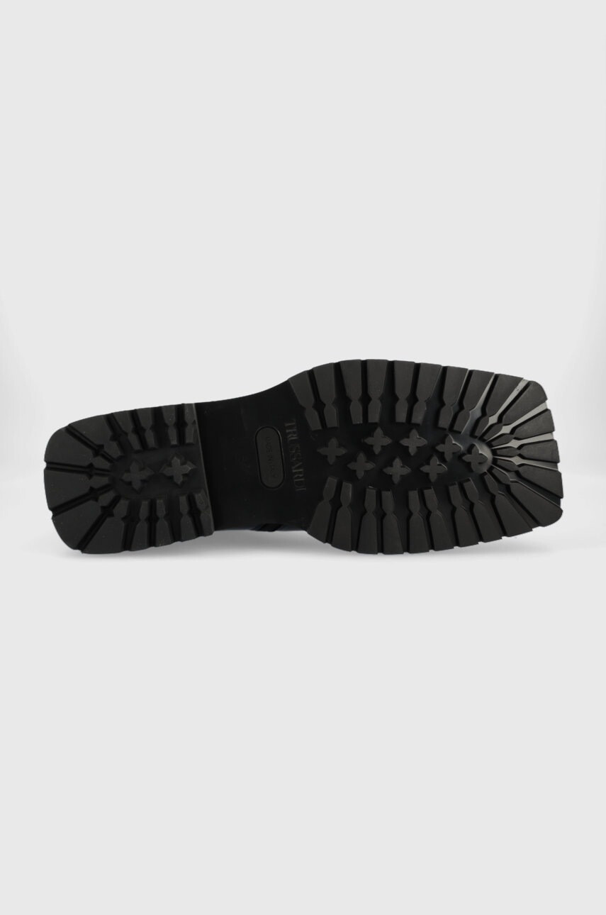 Trussardi Кожени обувки Zephyr Ankle в черно 77A00447 2P000194 - Pepit.bg