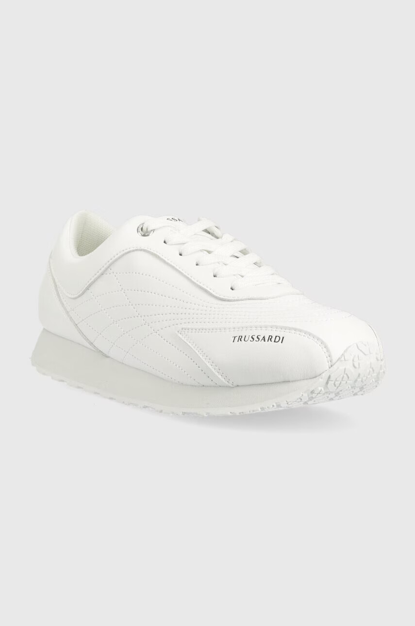 Trussardi Маратонки Football в бяло 79A00855 9Y099998 - Pepit.bg