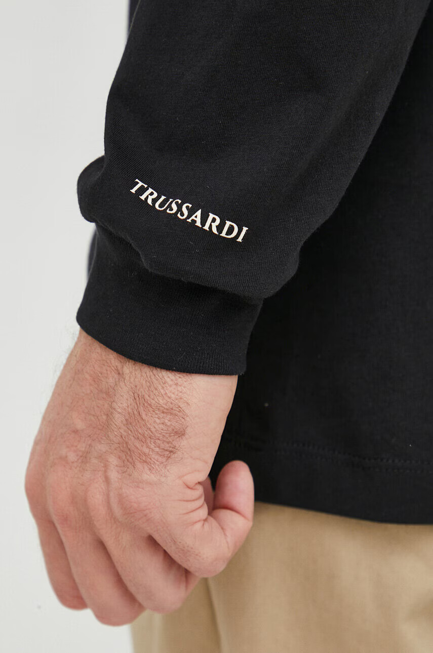 Trussardi Памучна блуза с дълги ръкави - Pepit.bg