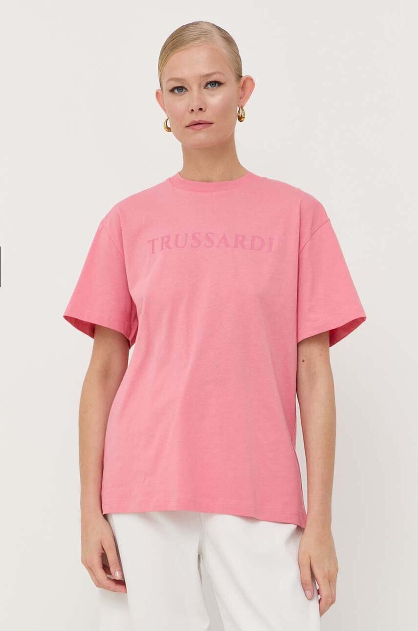 Trussardi Памучна тениска - Pepit.bg