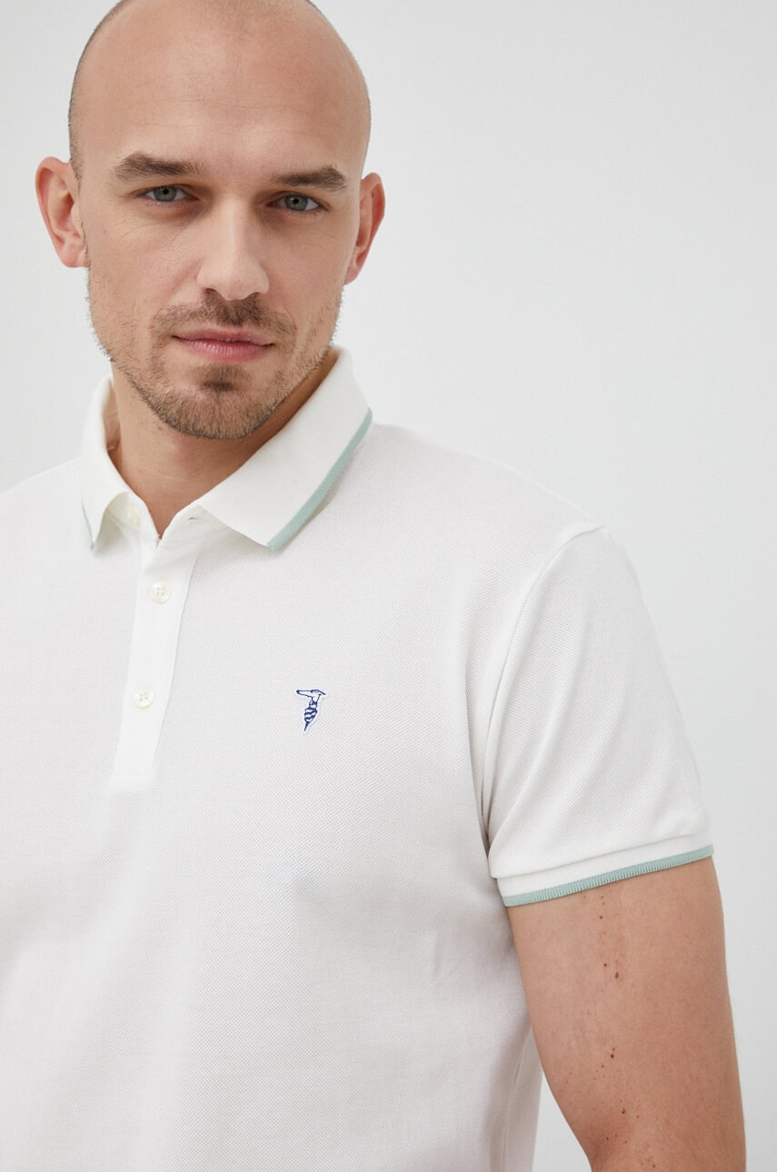 Trussardi Памучна тениска с яка - Pepit.bg