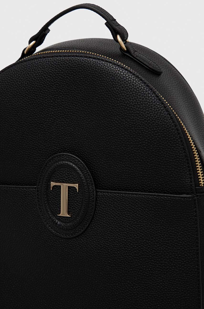 Trussardi Раница в черно малък размер с изчистен дизайн - Pepit.bg