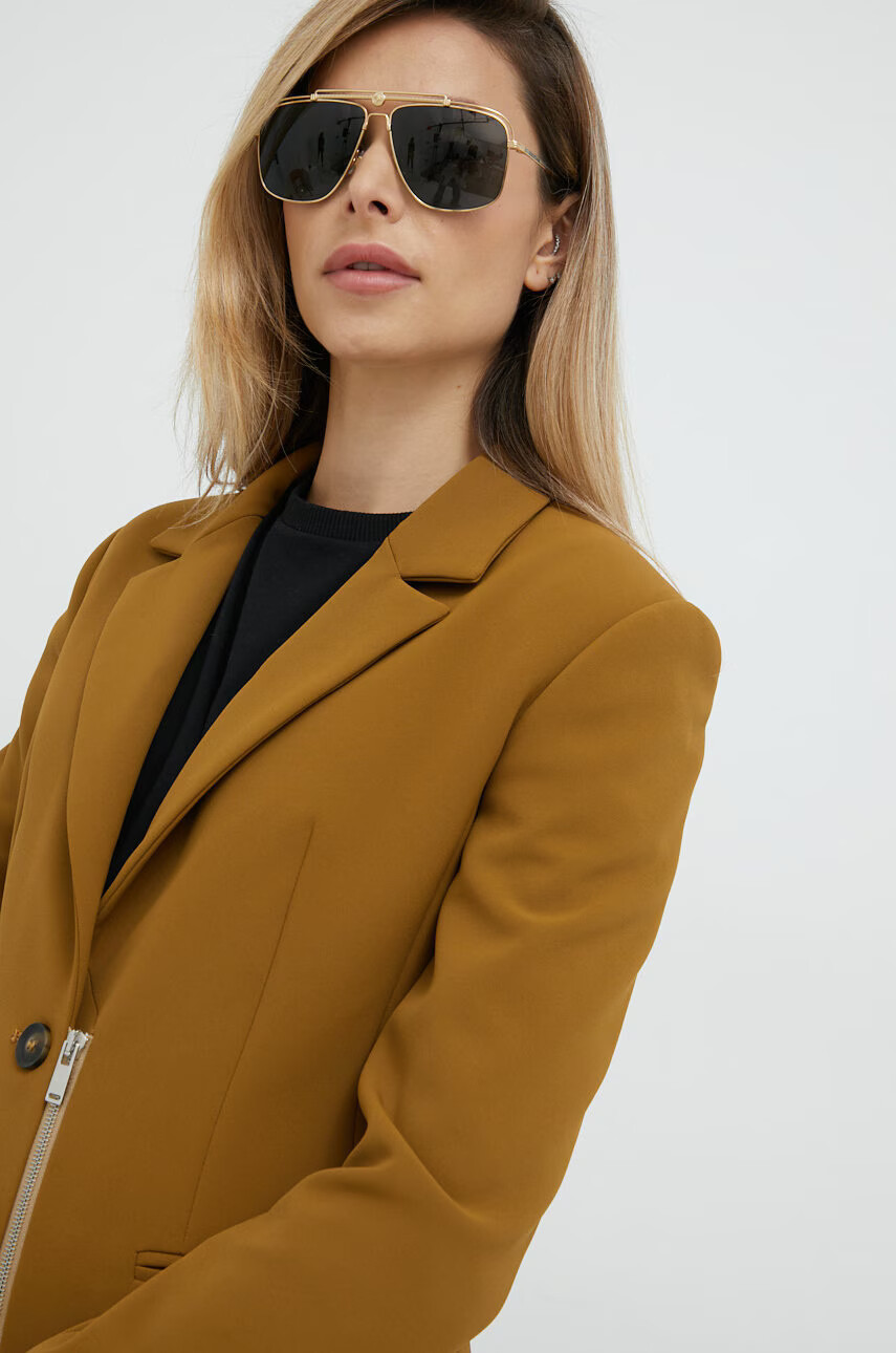 Trussardi Сако в зелено с едно копче с изчистен дизайн - Pepit.bg