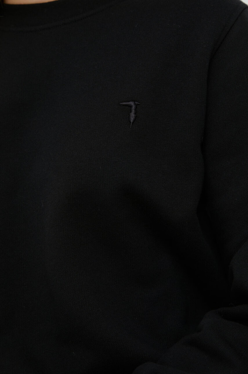 Trussardi Суичър в черно с изчистен дизайн - Pepit.bg