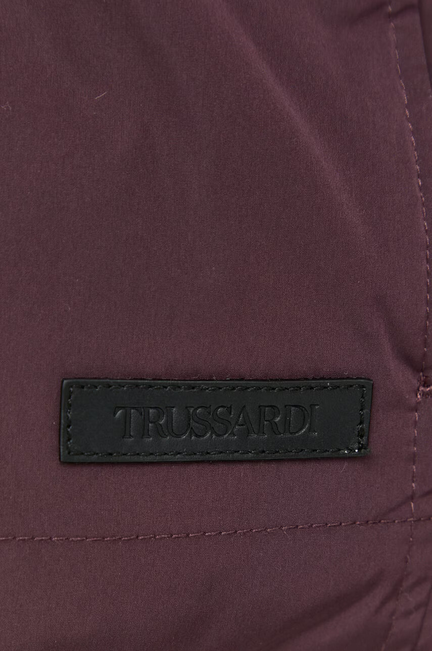 Trussardi Яке в бордо със зимна изолация с уголемена кройка - Pepit.bg