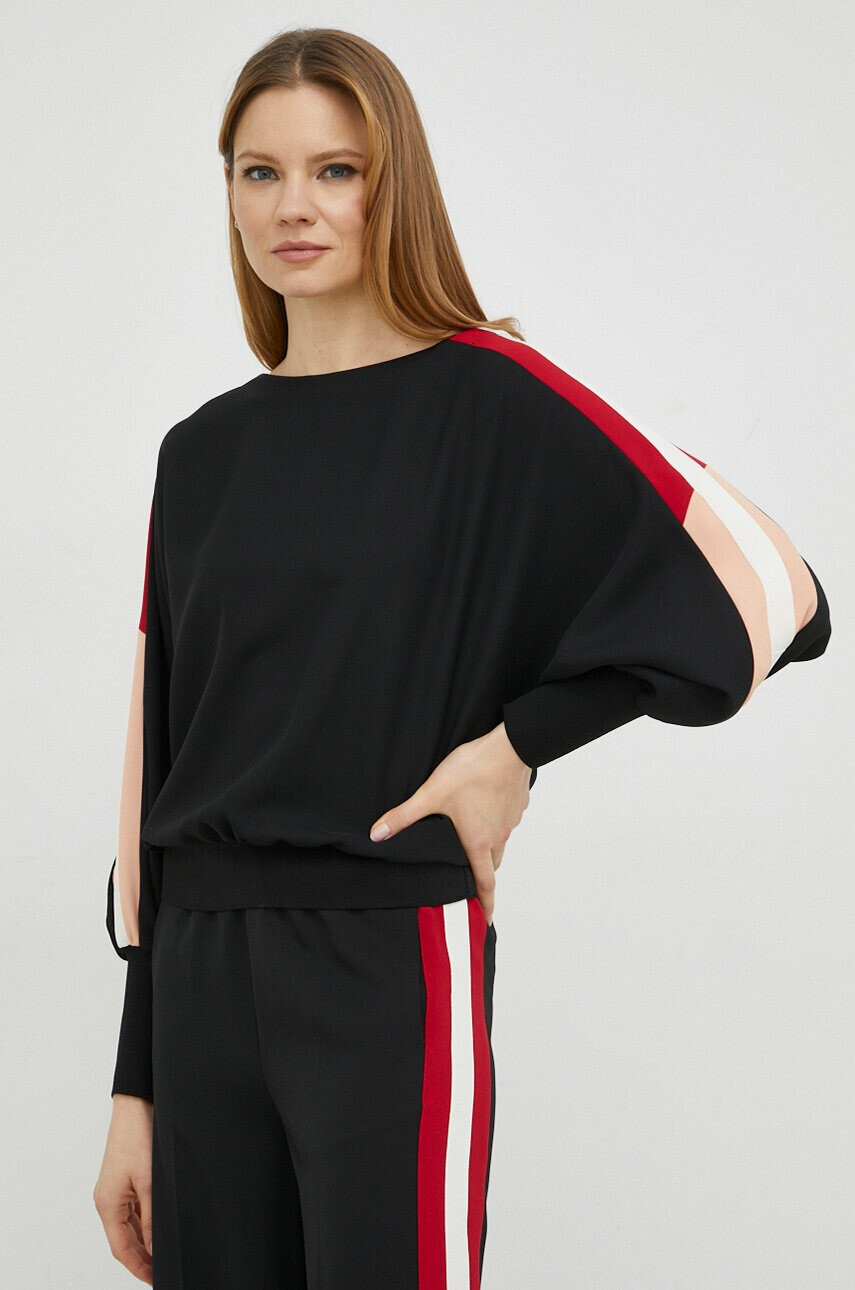 Twinset Блуза в черно с апликация - Pepit.bg
