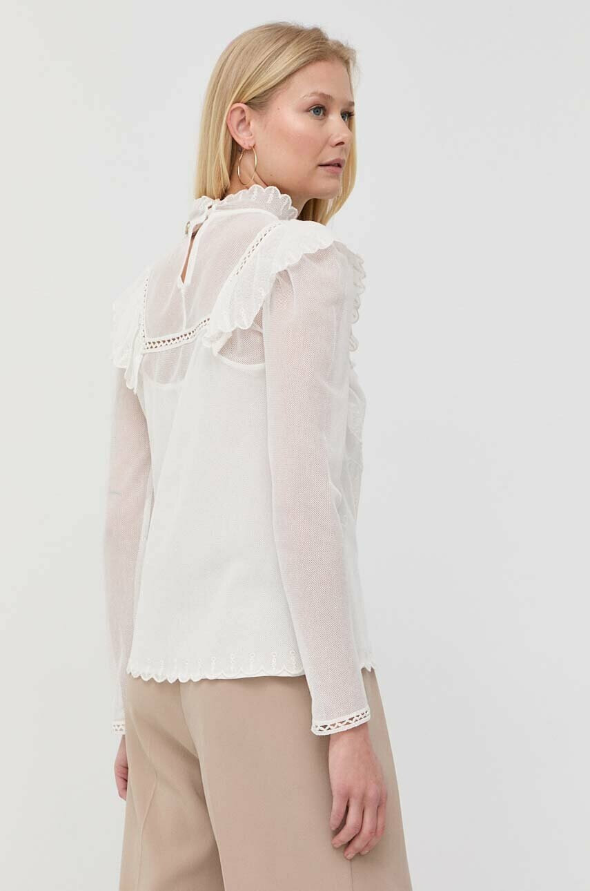 Twinset Блуза в бяло с апликация - Pepit.bg