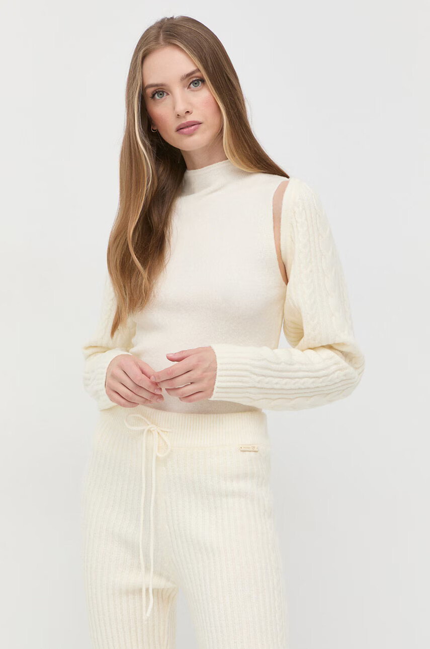 Twinset Елек дамски в бежово от лека материя - Pepit.bg