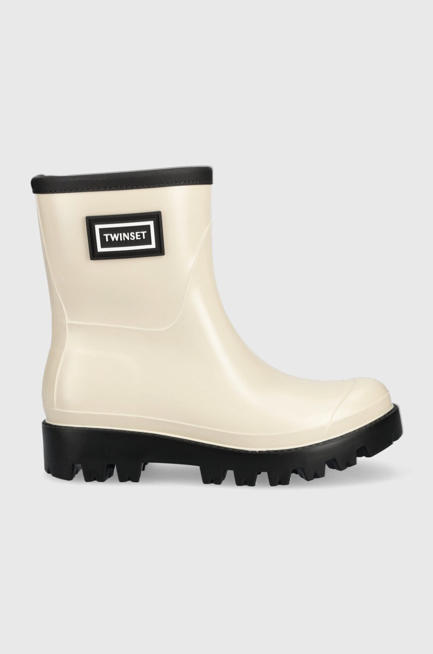 Twinset Гумени ботуши Rain Boot в бежово - Pepit.bg
