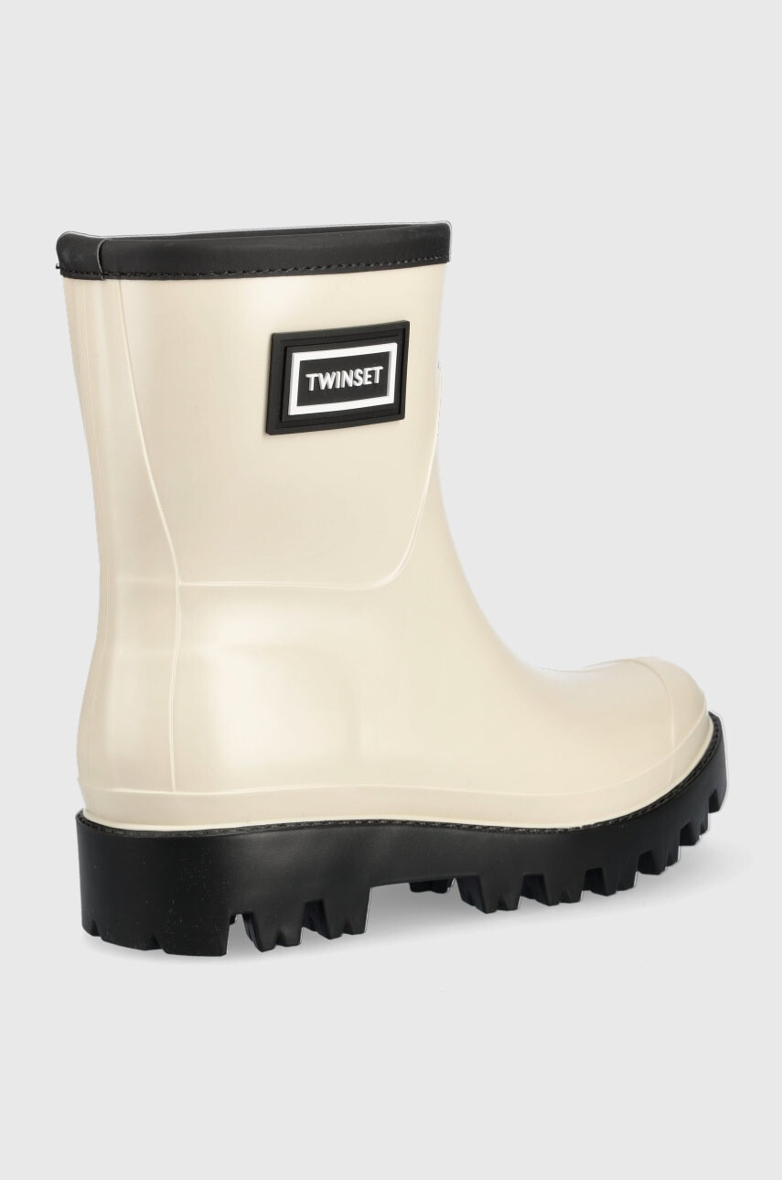 Twinset Гумени ботуши Rain Boot в бежово - Pepit.bg