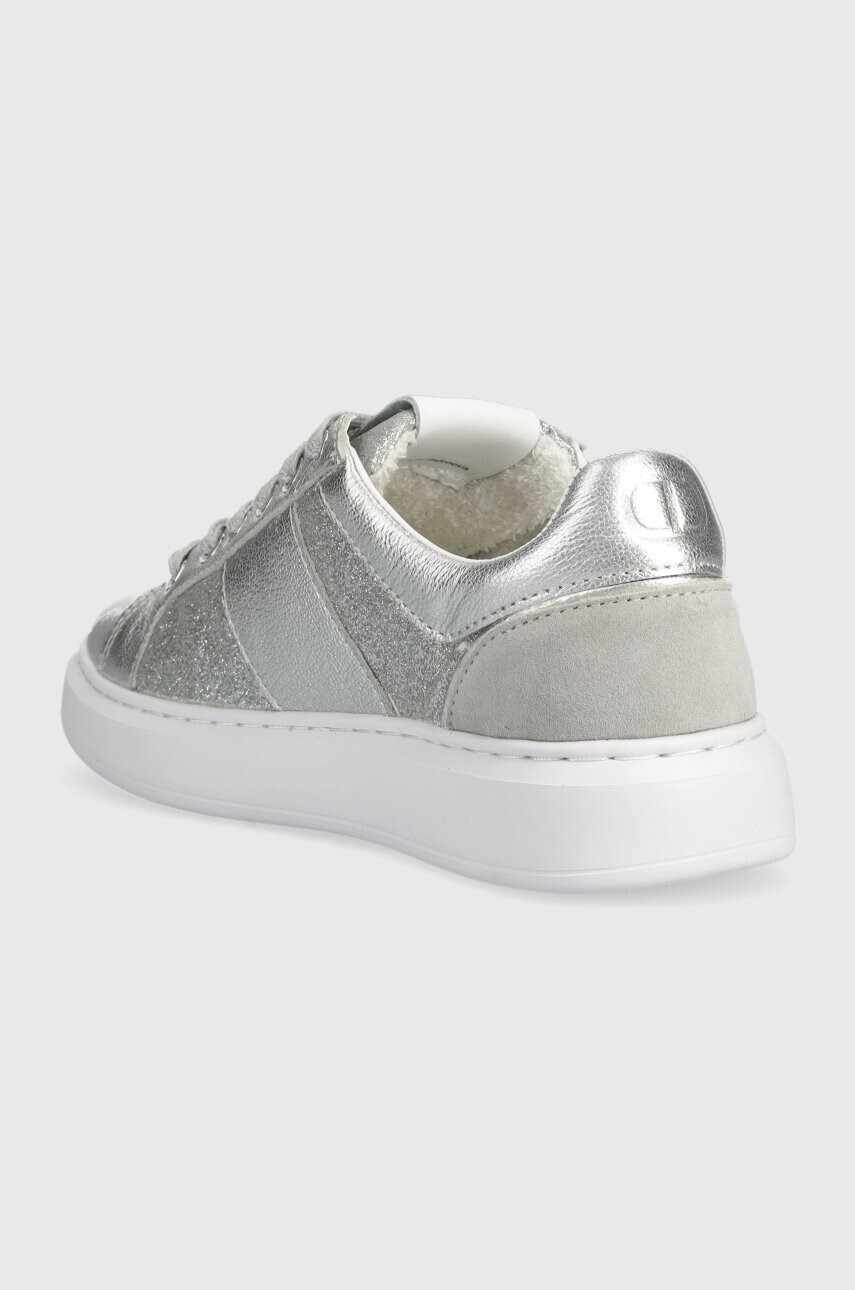 Twinset Кожени маратонки в сребристо 231TCP072 - Pepit.bg