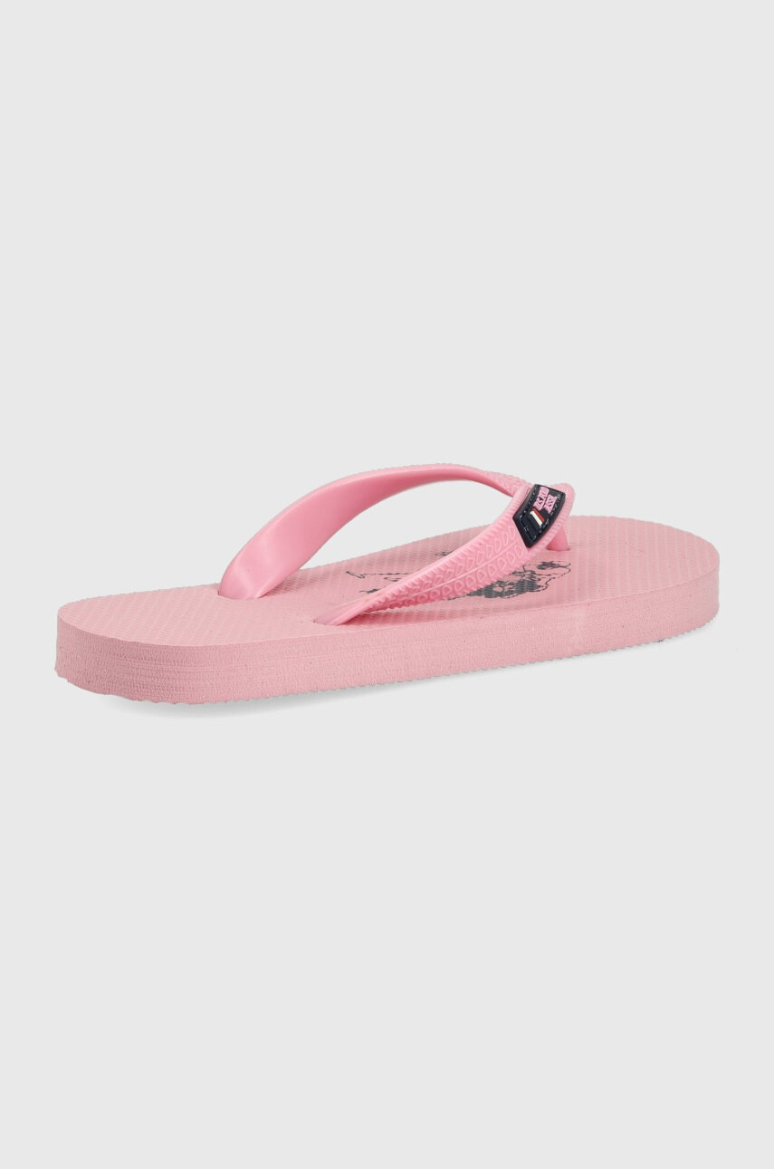 U.S. Polo Assn. Детски джапанки в розово - Pepit.bg