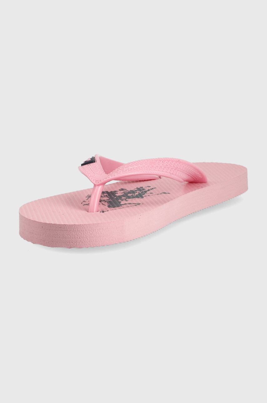 U.S. Polo Assn. Детски джапанки в розово - Pepit.bg