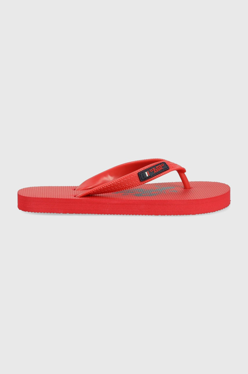U.S. Polo Assn. Детски джапанки в червено - Pepit.bg