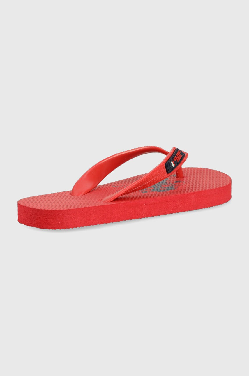 U.S. Polo Assn. Детски джапанки в червено - Pepit.bg