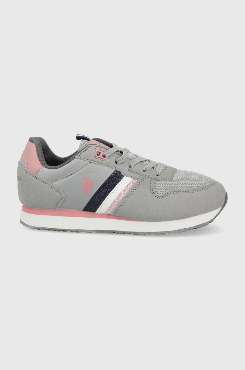 U.S. Polo Assn. Детски маратонки в сиво - Pepit.bg