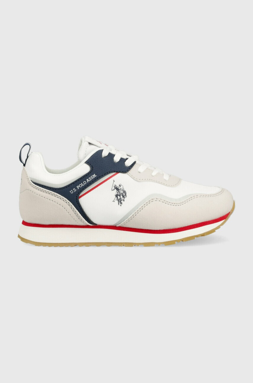 U.S. Polo Assn. Детски маратонки в бяло - Pepit.bg