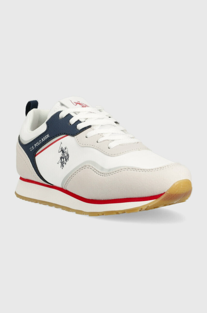 U.S. Polo Assn. Детски маратонки в бяло - Pepit.bg