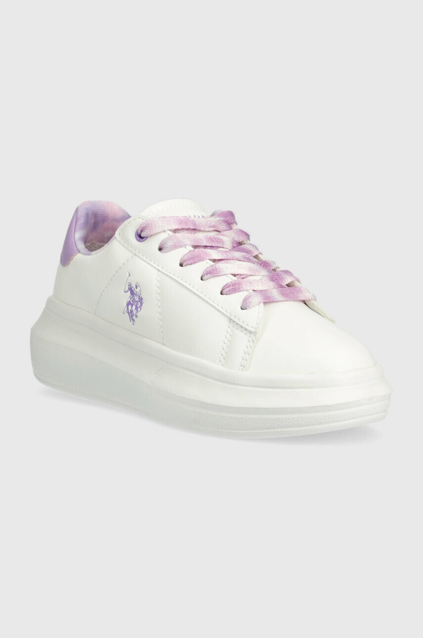 U.S. Polo Assn. Детски маратонки в бяло - Pepit.bg