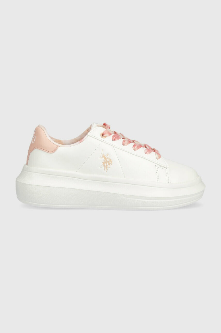 U.S. Polo Assn. Детски маратонки в бяло - Pepit.bg