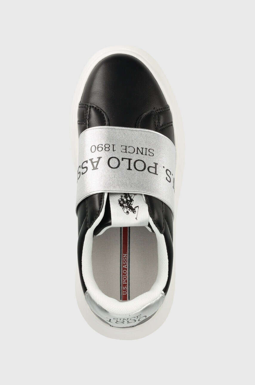 U.S. Polo Assn. Детски маратонки в черно - Pepit.bg