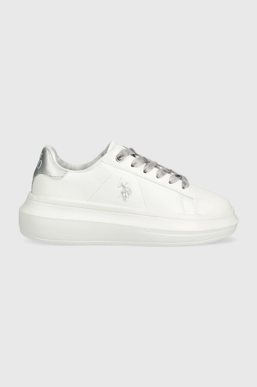 U.S. Polo Assn. Детски маратонки в бяло - Pepit.bg