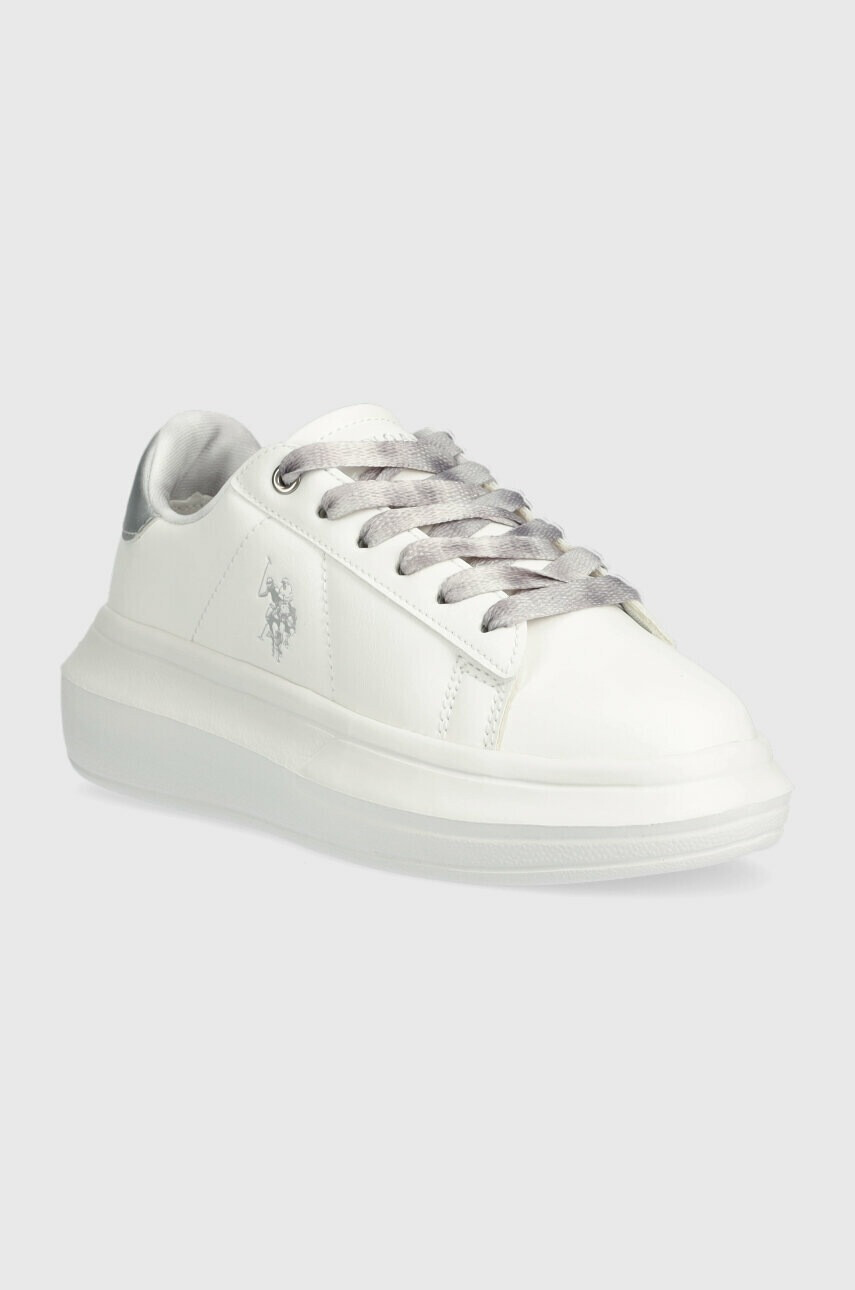 U.S. Polo Assn. Детски маратонки в бяло - Pepit.bg