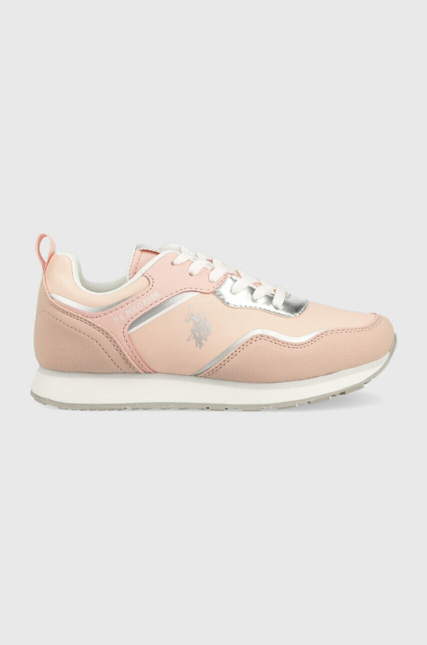 U.S. Polo Assn. Детски маратонки в розово - Pepit.bg
