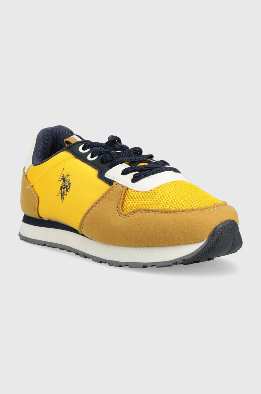 U.S. Polo Assn. Детски маратонки в жълто - Pepit.bg