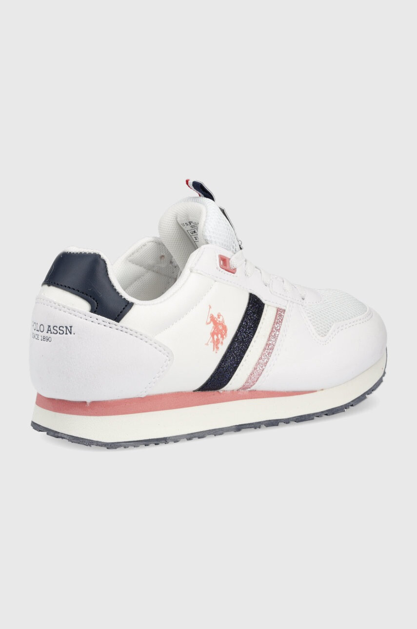 U.S. Polo Assn. Детски маратонки в бяло - Pepit.bg