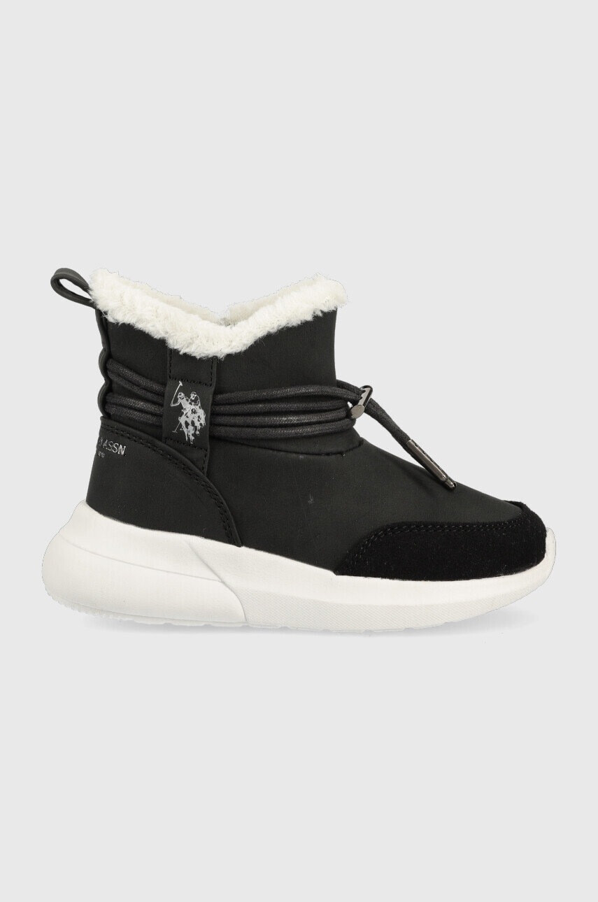 U.S. Polo Assn. Детски зимни обувки в черно - Pepit.bg