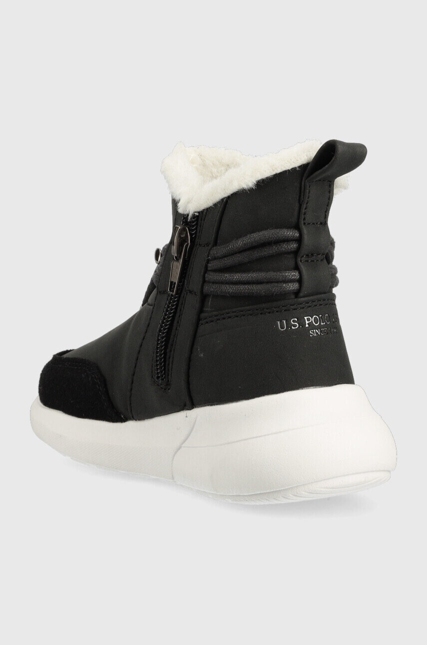 U.S. Polo Assn. Детски зимни обувки в черно - Pepit.bg