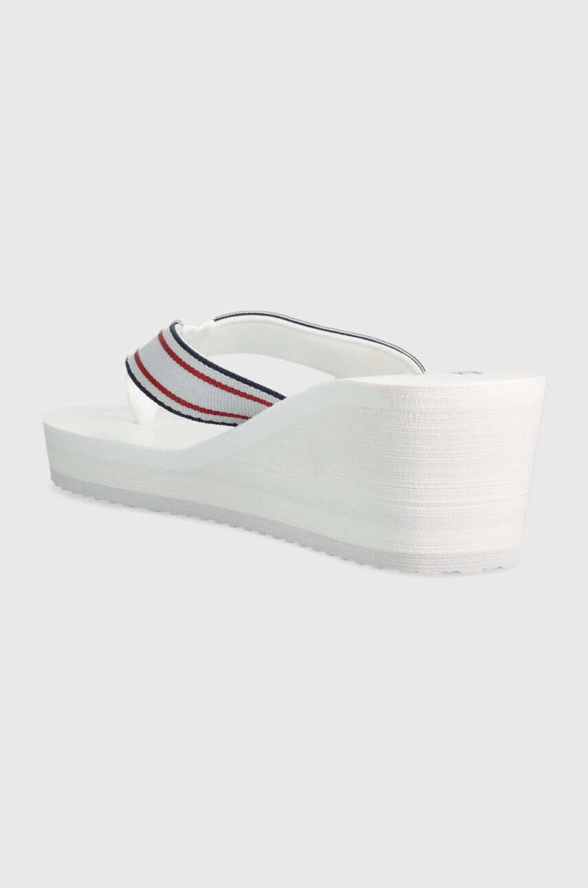 U.S. Polo Assn. Джапанки CHANY в бяло със скосена платформа CHANY003D - Pepit.bg