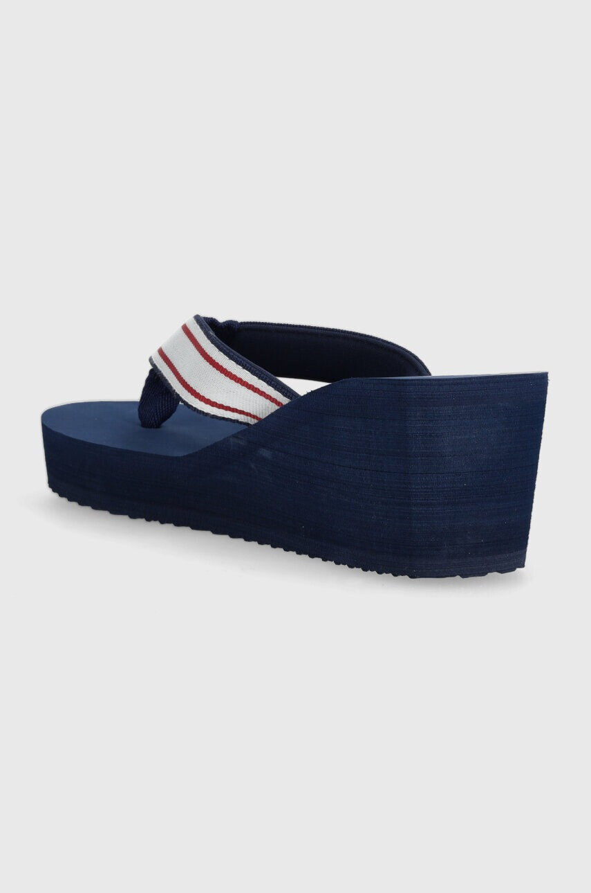 U.S. Polo Assn. Джапанки CHANY в тъмносиньо със скосена платформа CHANY003D - Pepit.bg