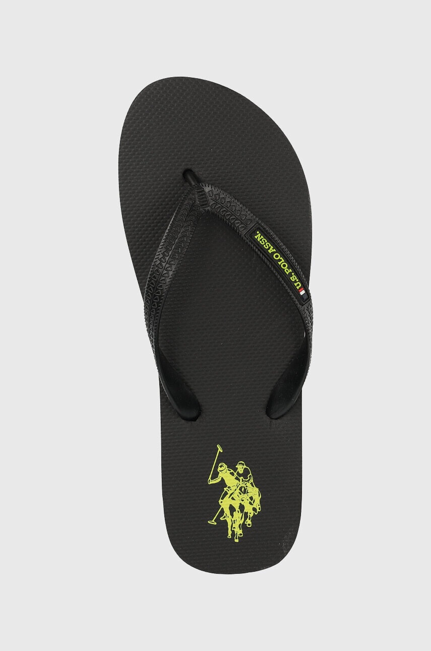 U.S. Polo Assn. Джапанки VAIAN в черно - Pepit.bg