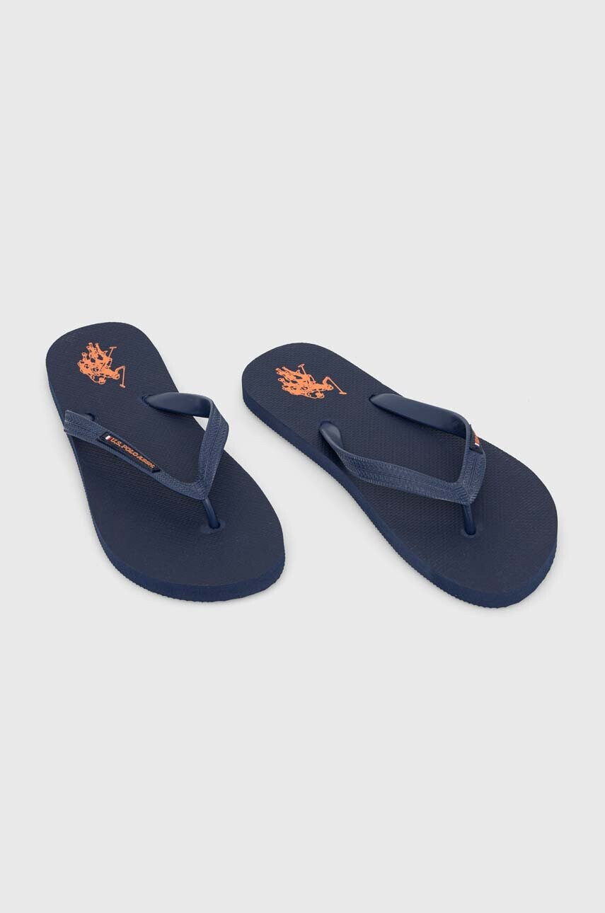 U.S. Polo Assn. Джапанки VAIAN в тъмносиньо - Pepit.bg