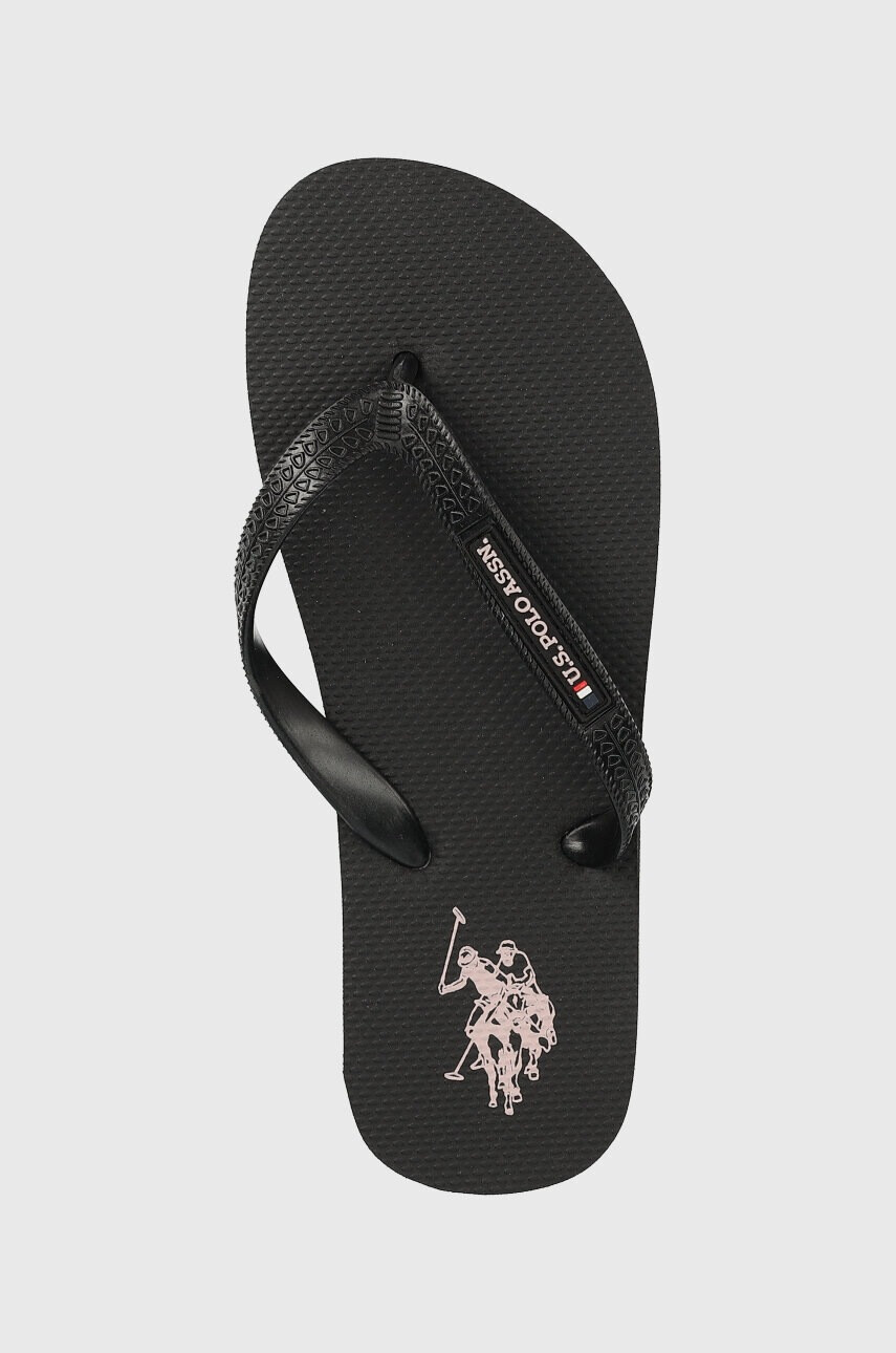 U.S. Polo Assn. Джапанки VAIAN в черно - Pepit.bg