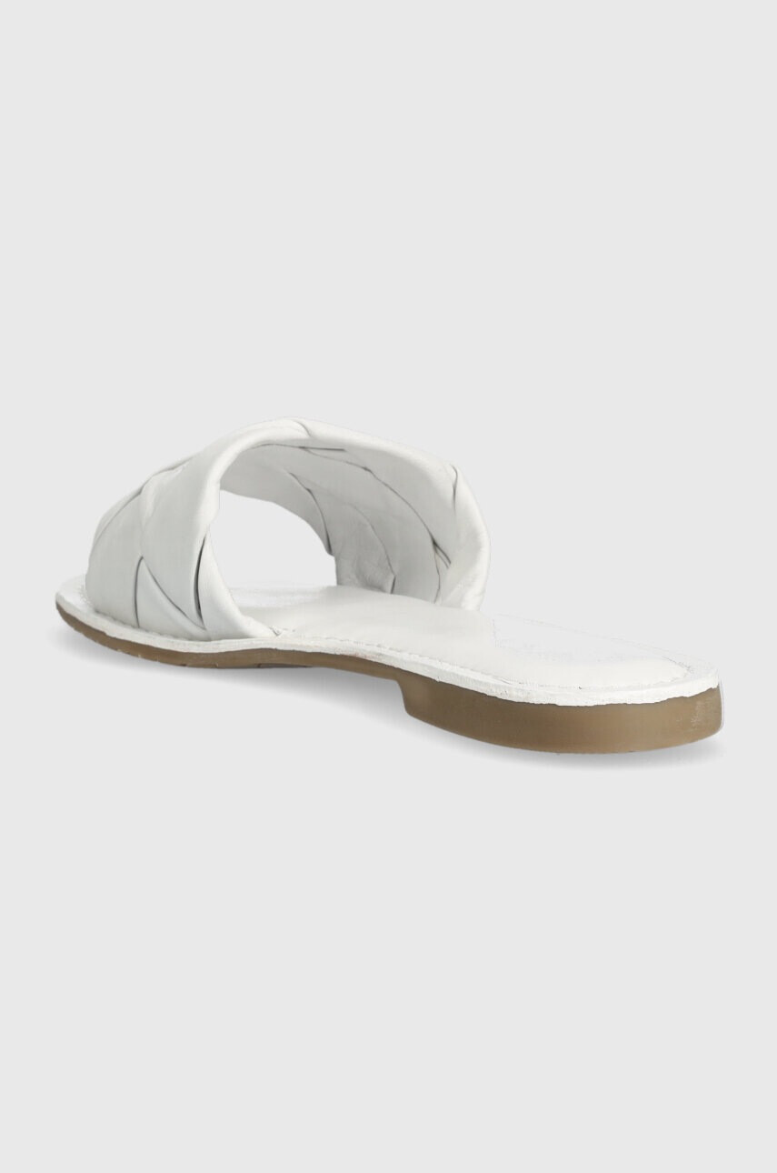 U.S. Polo Assn. Кожени чехли LINDA в бяло LINDA003D - Pepit.bg