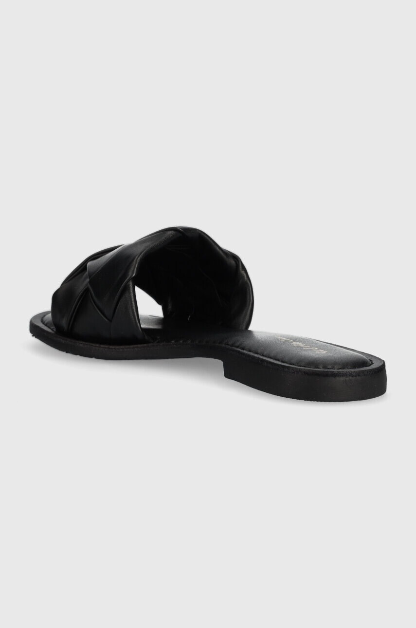 U.S. Polo Assn. Кожени чехли LINDA в черно LINDA003D - Pepit.bg