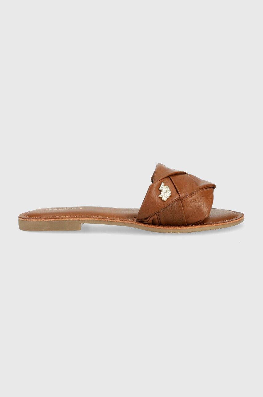 U.S. Polo Assn. Кожени чехли LINDA - Pepit.bg