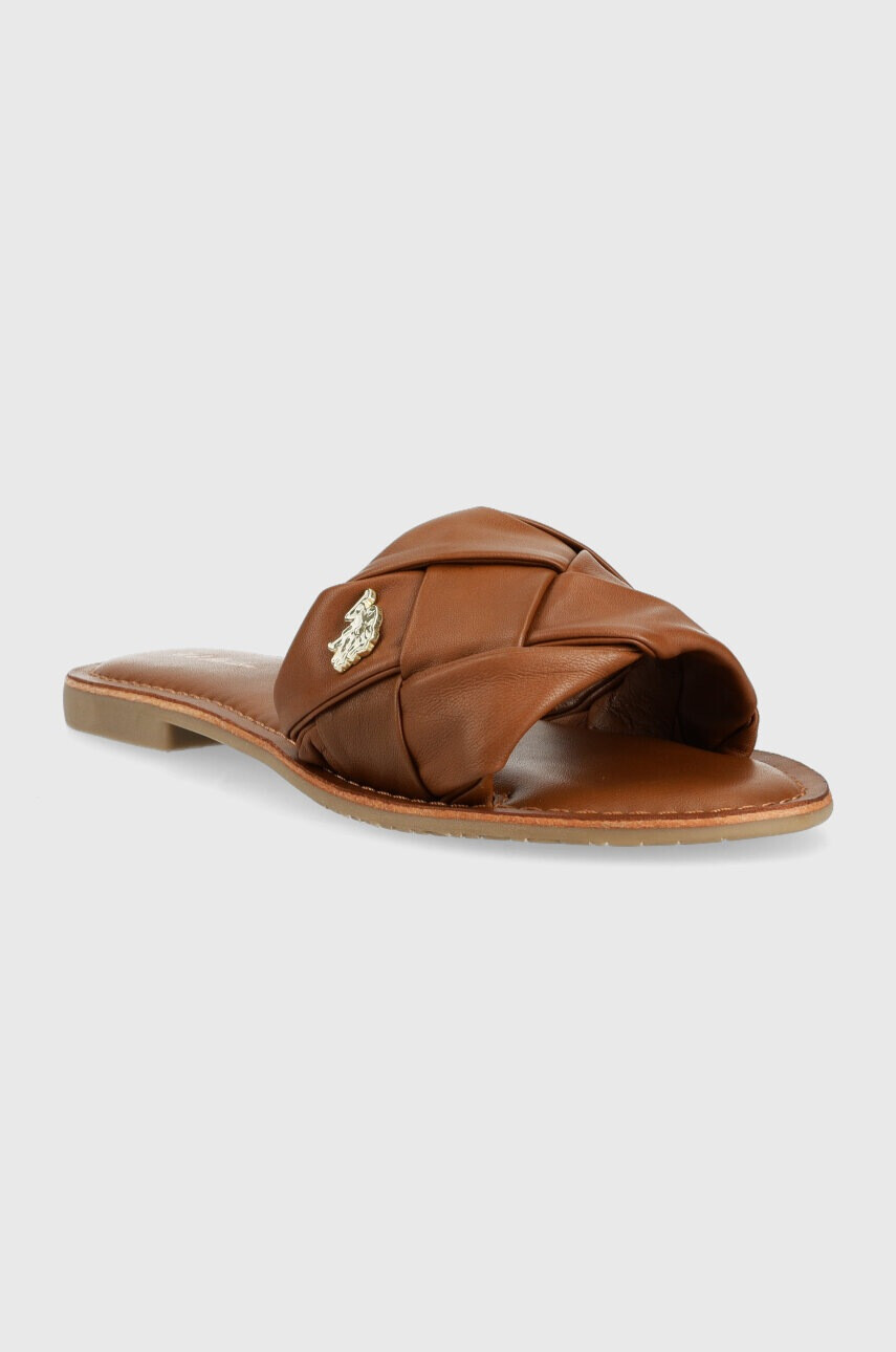 U.S. Polo Assn. Кожени чехли LINDA - Pepit.bg
